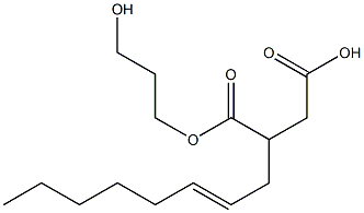 2-(2-Octenyl)succinic acid hydrogen 1-(3-hydroxypropyl) ester 结构式