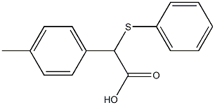 2-(4-Methylphenyl)-2-(phenylthio)acetic acid 结构式