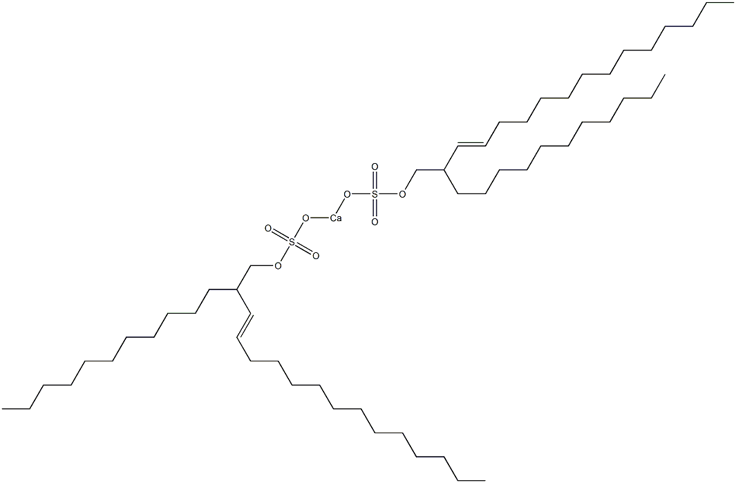 Bis(2-undecyl-3-hexadecenyloxysulfonyloxy)calcium 结构式