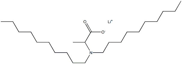 2-(Didecylamino)propanoic acid lithium salt 结构式