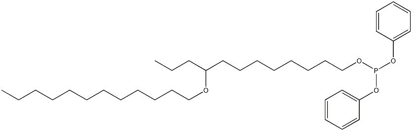Phosphorous acid 9-(dodecyloxy)dodecyldiphenyl ester 结构式