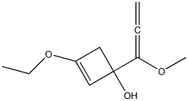 1-(1-Methoxy-1,2-propadienyl)-3-ethoxy-2-cyclobuten-1-ol 结构式