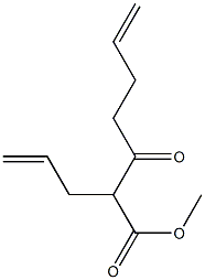 2-(2-Propenyl)-3-oxo-6-heptenoic acid methyl ester 结构式