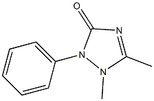 2-Phenyl-1,5-dimethyl-1,2-dihydro-3H-1,2,4-triazol-3-one 结构式