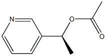 Acetic acid (S)-1-(3-pyridinyl)ethyl ester 结构式