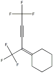 4-Cyclohexylidene-1,1,1,5,5,5-hexafluoro-2-pentyne 结构式
