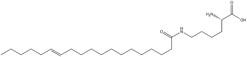 N6-(13-Nonadecenoyl)lysine 结构式