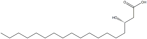 S-3-羟基硬脂酸 结构式