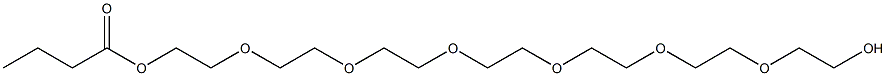 Butyric acid 2-[2-[2-[2-[2-[2-(2-hydroxyethoxy)ethoxy]ethoxy]ethoxy]ethoxy]ethoxy]ethyl ester 结构式