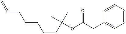 Phenylacetic acid 1,1-dimethyl-4,7-octadienyl ester 结构式