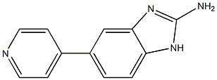 5-(4-Pyridyl)-1H-benzimidazol-2-amine 结构式