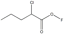 Hypofluorous acid 2-chloropentanoyl ester 结构式