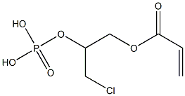 Phosphoric acid dihydrogen 1-chloromethyl-2-(acryloyloxy)ethyl ester 结构式