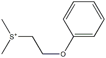 Dimethyl(2-phenoxyethyl)sulfonium 结构式