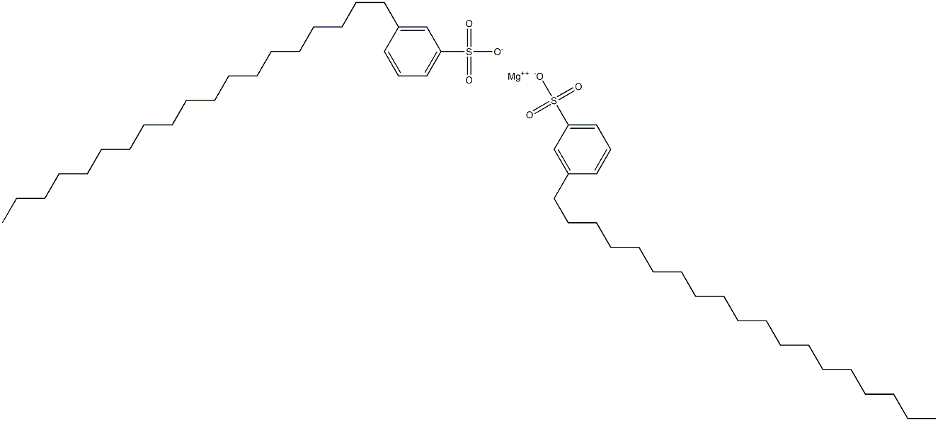 Bis(3-nonadecylbenzenesulfonic acid)magnesium salt 结构式
