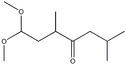 1,1-Dimethoxy-3,6-dimethyl-4-heptanone 结构式