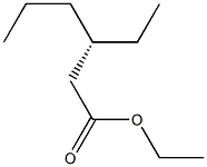 [S,(-)]-3-Ethylhexanoic acid ethyl ester 结构式