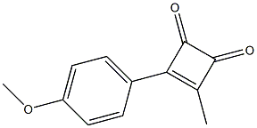 3-Methyl-4-(4-methoxyphenyl)-3-cyclobutene-1,2-dione 结构式