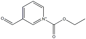 1-(Ethoxycarbonyl)-3-formylpyridin-1-ium 结构式