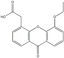 5-Ethoxy-9-oxo-9H-xanthene-4-acetic acid 结构式