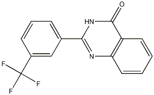 2-[3-(Trifluoromethyl)phenyl]quinazolin-4(3H)-one 结构式