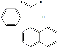 [S,(-)]-Phenyl-1-naphtylglycolic acid 结构式