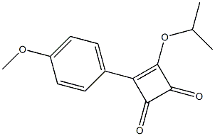 4-Isopropyloxy-3-(4-methoxyphenyl)-3-cyclobutene-1,2-dione 结构式