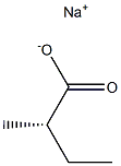 (2S)-2-Methylbutyric acid sodium salt 结构式