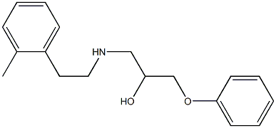 1-Phenoxy-3-[[2-(2-methylphenyl)ethyl]amino]-2-propanol 结构式