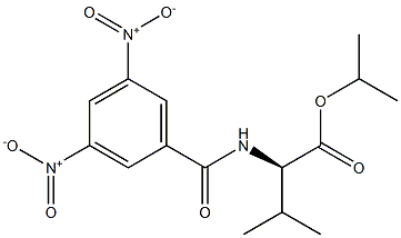 (2R)-2-[(3,5-Dinitrobenzoyl)amino]-3-methylbutanoic acid isopropyl ester 结构式