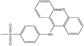 N-[4-(Methylsulfonyl)phenyl]-9-acridinamine 结构式