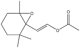 Acetic acid 2-(2,2,6-trimethyl-7-oxabicyclo[4.1.0]heptan-1-yl)vinyl ester 结构式