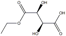 D-Tartaric acid hydrogen 1-ethyl ester 结构式