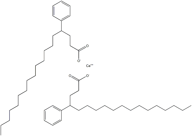 Bis(4-phenylstearic acid)calcium salt 结构式