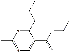 2-Methyl-4-propylpyrimidine-5-carboxylic acid ethyl ester 结构式