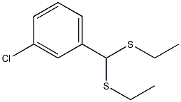 3-Chlorobenzaldehyde diethyldithioacetal 结构式