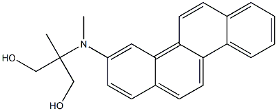 2-[(Chrysen-3-yl)methylamino]-2-methyl-1,3-propanediol 结构式