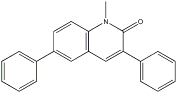 3,6-Diphenyl-1-methylquinolin-2(1H)-one 结构式