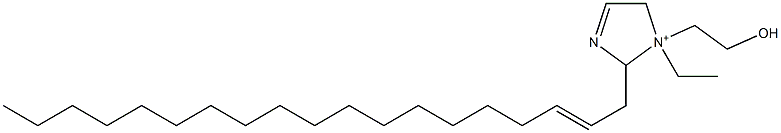 1-Ethyl-1-(2-hydroxyethyl)-2-(2-nonadecenyl)-3-imidazoline-1-ium 结构式