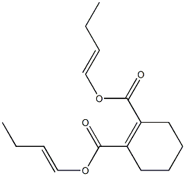 1-Cyclohexene-1,2-dicarboxylic acid bis(1-butenyl) ester 结构式