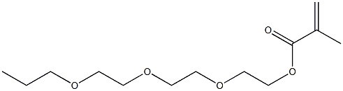 Methacrylic acid 2-[2-(2-propoxyethoxy)ethoxy]ethyl ester 结构式