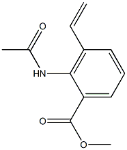 2-Acetylamino-3-ethenylbenzoic acid methyl ester 结构式