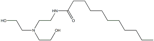 N-[2-[Bis(2-hydroxyethyl)amino]ethyl]undecanamide 结构式