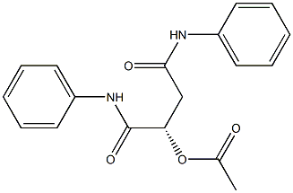 [S,(+)]-2-(Acetyloxy)-N,N'-diphenylsuccinamide 结构式