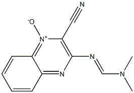 3-[(Dimethylaminomethylene)amino]quinoxaline-2-carbonitrile 1-oxide 结构式