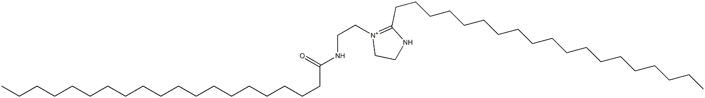 1-[2-(Icosanoylamino)ethyl]-2-nonadecyl-1-imidazoline-1-ium 结构式