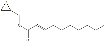 2-Decenoic acid (oxiran-2-yl)methyl ester 结构式