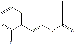 N'-(2-Chlorobenzylidene)-2,2-dimethylpropanoic acid hydrazide 结构式