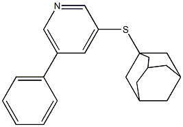 3-[(Adamantan-1-yl)thio]-5-phenylpyridine 结构式