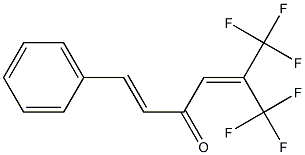 1-Phenyl-6,6,6-trifluoro-5-trifluoromethyl-1,4-hexadien-3-one 结构式